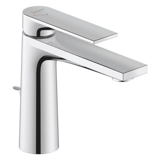 Duravit Tulum by Starck Einhebel-Waschtischmischer M FreshStart Chrom, 5l/min, Garnitur, Hebelgriff, Ausladung 135mm, Höhe 165mm
