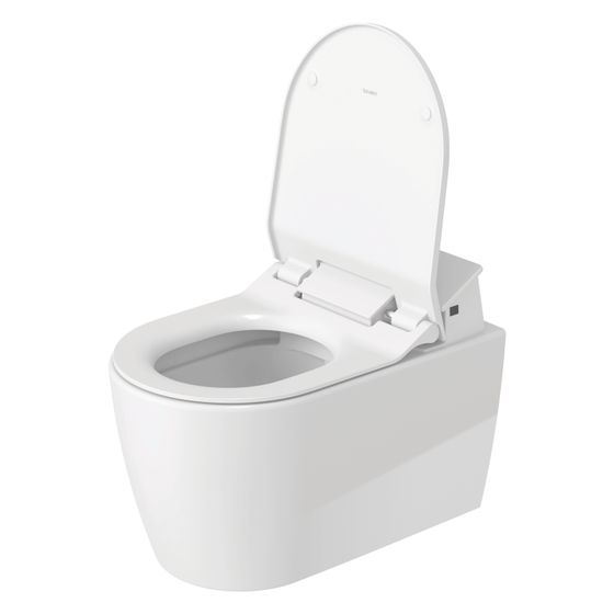 Duravit ME by Starck Wand-WC für Dusch-WC-Sitz 570x370x355mm, Weiß Hochglanz, 4,5l, Tiefspüler, rimless, waagerecht