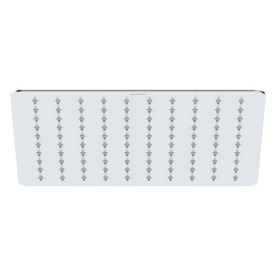 Duravit Kopfbrause, Chrom Hochglanz, Edelstahl, Eckig, 300x300mm, 26l/min, Rain, Decken-/Wandmontage