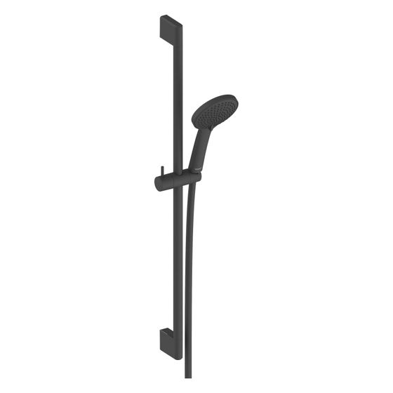 Duravit Brauseset, Schwarz, Brauseschlauch 1600mm, Brausestange 700mm, Handbrause, SoftRain, Rain, IntenseRain, Höhe 700mm