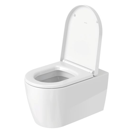 Duravit ME by Starck Wand-WC 570x370x355mm Weiß Seidenmatt 45l HygieneGlaze Plus Tiefspüler geschlossen waagerecht