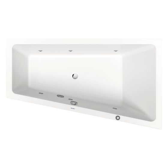 Duravit No.1 Whirlwanne Trapezförmig Einbau Ecke R 1000x1700x480mm Jet Project 1 RS 210l Innen 460mm Weiß glänzend
