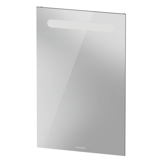 Duravit No.1 Spiegel Wandmontage 35x450x700mm, Mattweiß, LED oben, 4W, Betätigung extern