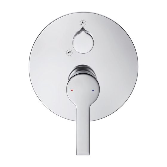Duravit B.2 Einhebel-Wannenmischer Unterputz, 2 Verbraucher, Chrom, Sicherungsk. 22,5l/min, Rosette rund, d. 170mm