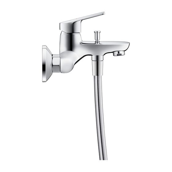 Duravit No.1 Einhebel-Wannenmischer Aufputz, Chrom, Anschlussart S-Anschlüsse, 1/2