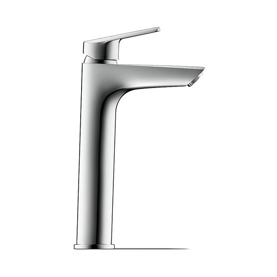 Duravit No.1 Einhebel-Waschtischmischer L MinusFlow, Chrom, 3,5l/min, Hebelgriff, Ausladung 129mm, Höhe 270mm