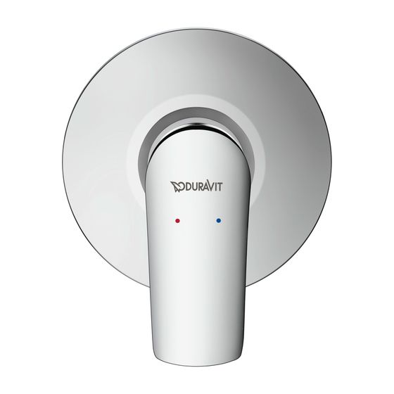 Duravit No.1 Einhebelmischer Unterputz Set, 1 Verbraucher, Chrom, 1 Verbraucher, 27l/min, Rosette rund