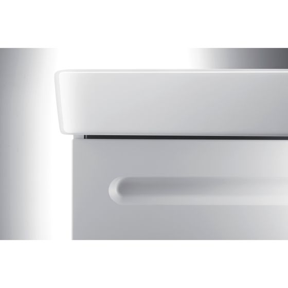 Duravit No.1 Waschtischunterbau wandhängend 426x540x478mm Mattweiß, Folie/Korpus Mattweiß, Griffmulde, 1 AZ, N14281018180000