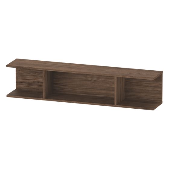 Duravit Ketho.2 Wandregal 150x800x170mm, Nusb.dunkel, 3 offene Fächer, wandhäng. mit Befestigungsmaterial