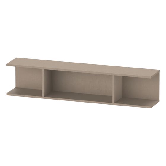 Duravit Ketho.2 Wandregal 150x800x170mm, Leinen, 3 offene Fächer, wandhäng. mit Befestigungsmaterial