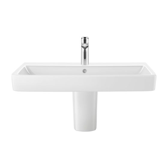 Duravit No.1 Halbsäule aus Keramik 280x175x290mm, Weiß Hochglanz, wandhängend