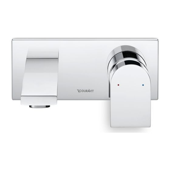 Duravit Tulum by Starck Einhebel-Waschtischmischer, Chrom, 5,5l/min, Hebelgriff, Ausladung 171mm, Höhe 88mm