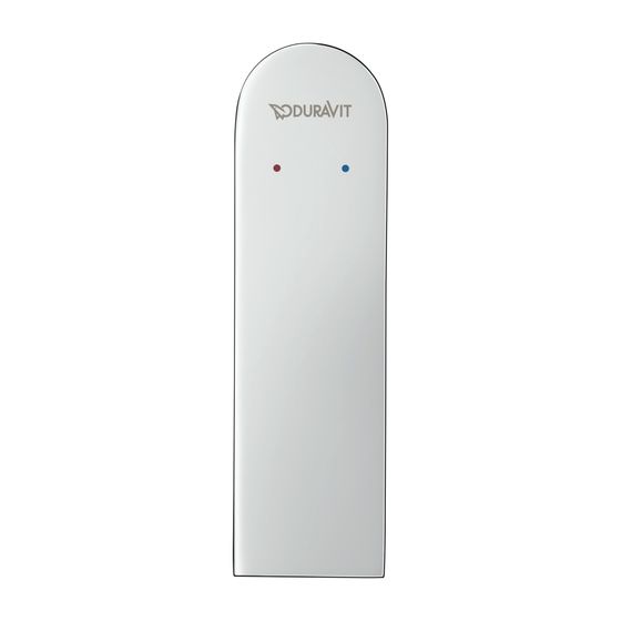 Duravit Tulum by Starck Einhebel-Waschtischmischer M, Chrom, 5l/min, mit Garnitur, Hebelgriff, Ausladung 135mm, Höhe 165mm