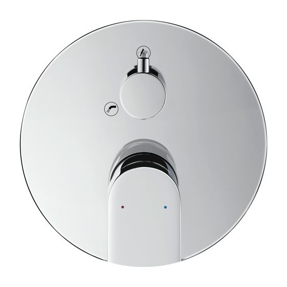 Duravit Tulum by Starck Einhebel-Wannenmischer Unterputz, Anzahl Verbraucher 2, Chrom, Handb. Wannen. 22,5l/min, Rosette rund