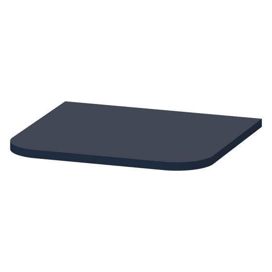 Duravit Happy D.2 Abdeckplatte, Halbrund, 364x403x16mm, Nachtblau SDM, mit Befestigungsmaterial, für Hochschränke