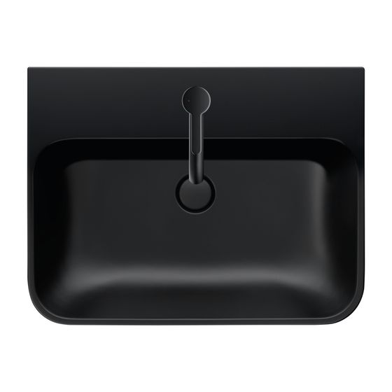 Duravit Universal Designsiphon Mattschwarz, Messing, waagerecht, geeignet für Waschtisch
