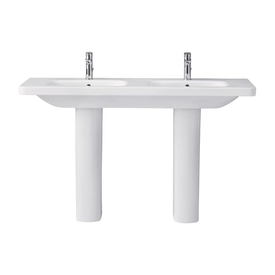 Duravit DuraStyle Standsäule aus Keramik 190x170x720mm, Weiß Hochglanz, bodenstehend, für 231965, 231960, 231955