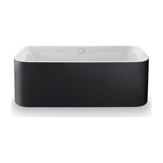 Duravit Happy D.2 Plus Badewanne 480x800x1800mm, 180l, Weiß, Rechteckig, Ecke R, 2 Rückenschrägen Angef. Acrylverkleidung