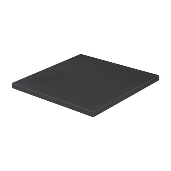 Duravit Stonetto Duschwanne Halbeinbau Bodenbündig 1000x1000x50mm, Rechteckig, Anthrazit Matt, DC UltraResist, Mineralguss, 50mm