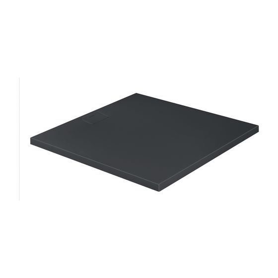 Duravit Stonetto Duschwanne Halbeinbau Bodenbündig 1200x1200x50mm, Rechteckig, Anthrazit Matt, DC UltraResist, Mineralguss, 50mm