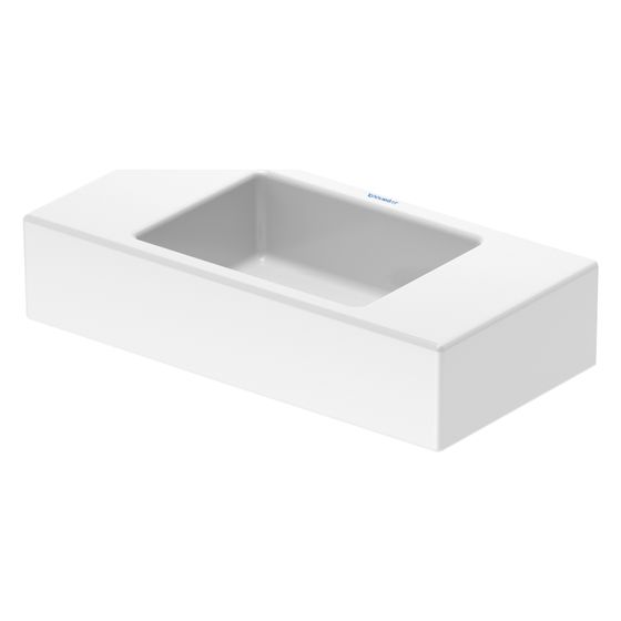 Duravit Vero Air Handwaschbecken 250x500x140mm, Weiß Hochglanz, WonderGliss, Rechteckig, 1 Waschplatz mittig, ohne Überlauf