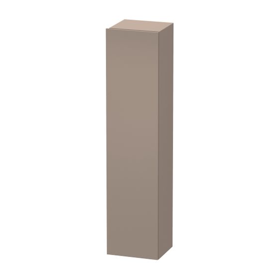 Duravit DuraStyle Hochschrank Dekor 360x400x1800mm, Basalt Matt, 1 Tür R, Grifflos, 5 Glasfachböden, 20mm