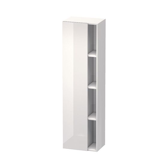 Duravit DuraStyle Hochschrank Dekor 360x500x1800mm Leinen Matt/Mattweiß, 1 Tür R, Grifflos, 3 Holzfachböden, 20mm