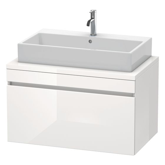 Duravit DuraStyle Konsolenwaschtischunterbau wandh. 548x900x512mm ohne KSP Basalt Matt Dekor Korpus Mattweiß, Grifflos, 1 AZ