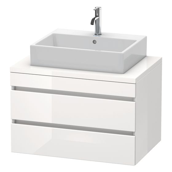 Duravit DuraStyle Konsolenwaschtischunterbau wandh. 548x800x512mm ohne KSP Betongrau Matt/Korpus Basalt Matt Grifflos 2 SK