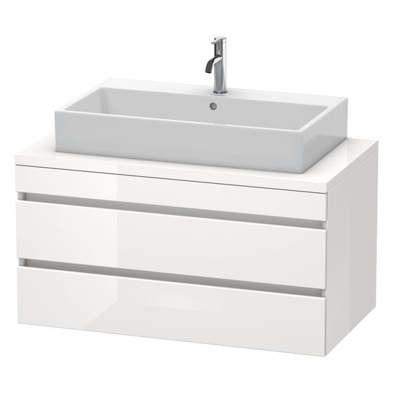 Duravit DuraStyle Konsolenwaschtischunterbau wandh. 548x1000x512mm ohne KSP Leinen Matt Dekor Korpus Mattweiß Grifflos 2 SK