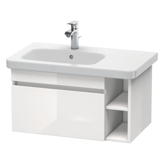 Duravit DuraStyle Waschtischunterbau wandh. 448x730x398mm Leinen Matt, Dekor/Korpus Basalt Matt, Grifflos, 1 AZ, DS639407543