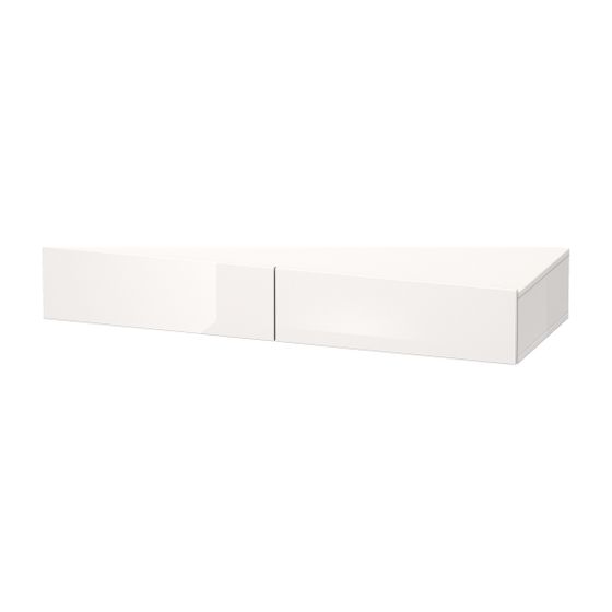 Duravit DuraStyle Schubkastenablage 440x1200x182mm, 2 Schubkästen, mit Konsolenplatte, Basalt Matt, Grifflos