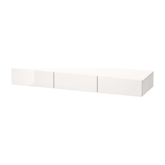 Duravit DuraStyle Schubkastenablage 440x1500x182mm, 3 Schubkästen, mit Konsolenplatte, Betongrau Matt/Basalt Matt, Grifflos