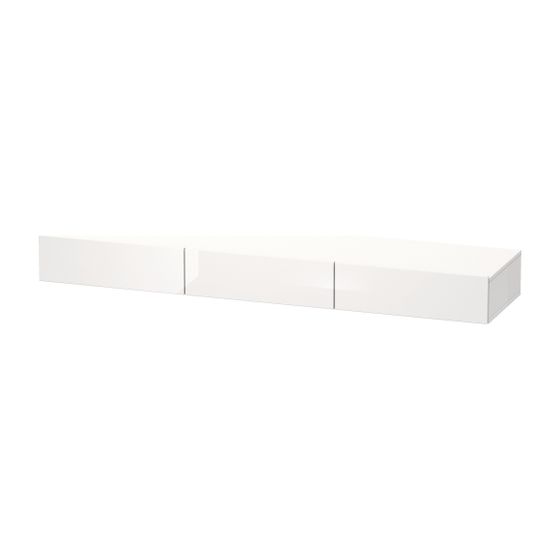Duravit DuraStyle Schubkastenablage 440x1800x182mm, 3 Schubkästen, mit Konsolenplatte, Nusb.Matt/Mattweiß, Grifflos