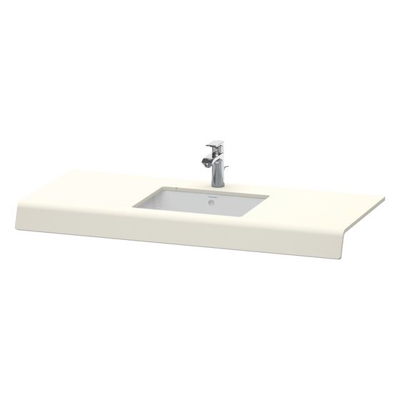 Duravit DuraStyle Konsole variabel 550x800-2000x100mm, wandhäng., Taupe Matt, ohne Konsolenträger, 1 Ausschnitt/Waschplatz