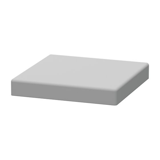 Duravit DuraStyle Sitzkissen 400x400x62mm, Kunstleder, Weiß, geeignet für Schubkastenablage