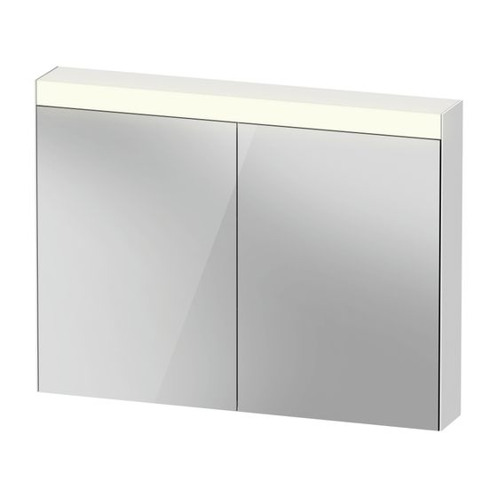 Duravit Good Spiegelschrank mit Licht Wandmontage 148x1010x760mm, Neutral, 2 Türen L/R, 2 Glasfachböden, 16W