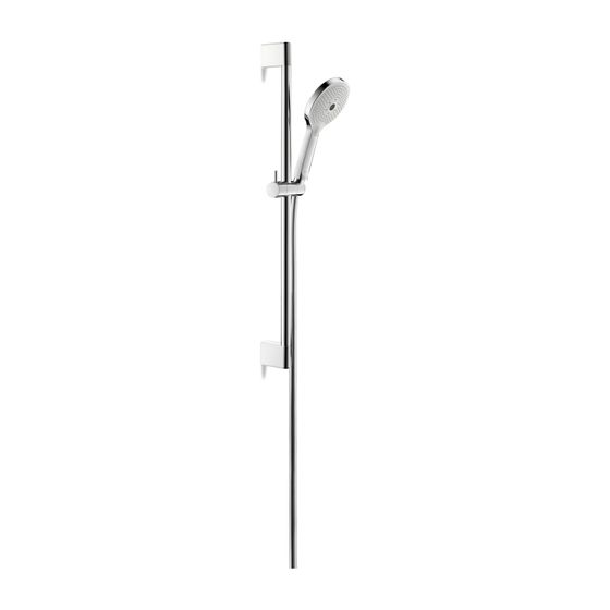 Duravit Brauseset, Chrom, Brauseschlauch 1600mm, Brausestange 700mm, Handbrause, Strahlarten Rain, Pulse und Mono, Höhe 700mm