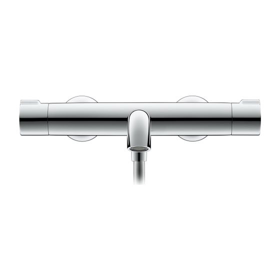 Duravit C.1 Wannenthermostat Aufputz, Chrom Hochglanz, Ausladung 109mm, 20l/min, S-Anschlüsse, 1/2