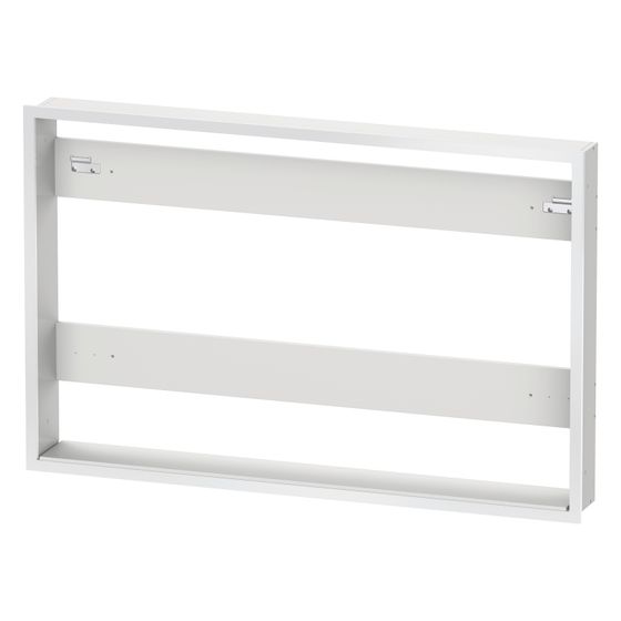 Duravit Einbau-Set aus Hochverdichtete MDF-Platte 139x1261x812mm, Mattweiß, mit Befestigungsmaterial für Spiegelschränke