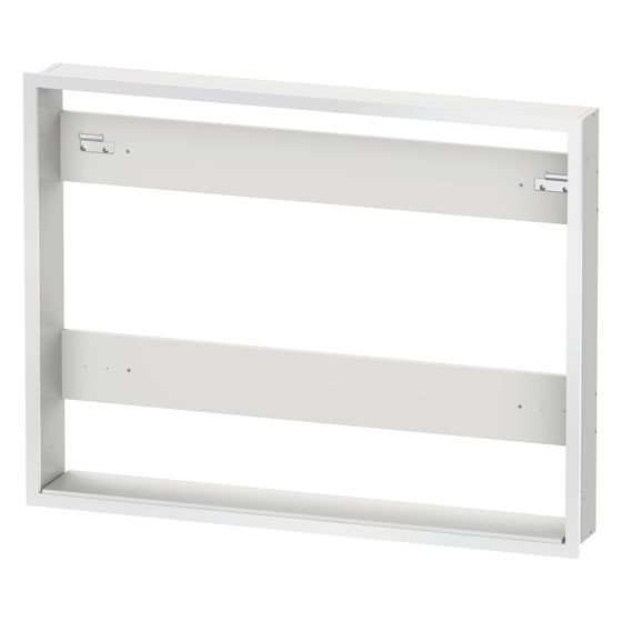 Duravit Einbau-Set aus Hochverdichtete MDF-Platte 139x1061x810mm, Mattweiß, mit Befestigungsmaterial für Spiegelschränke