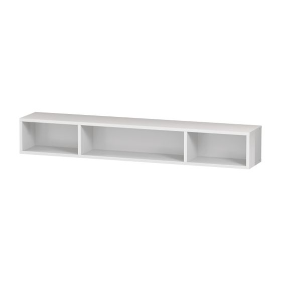 Duravit L-Cube Regalelement Wandmontage 140x800x120mm, Eiche Marmoriert 3 oF mit Befestigungsmaterial