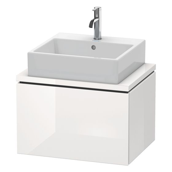 Duravit L-Cube Konsolenwaschtischunterbau wandh 477x620x400mm Compact, Eiche Marmoriert Matt, ohne KSP, Dekor, 1 AZ, Grifflos