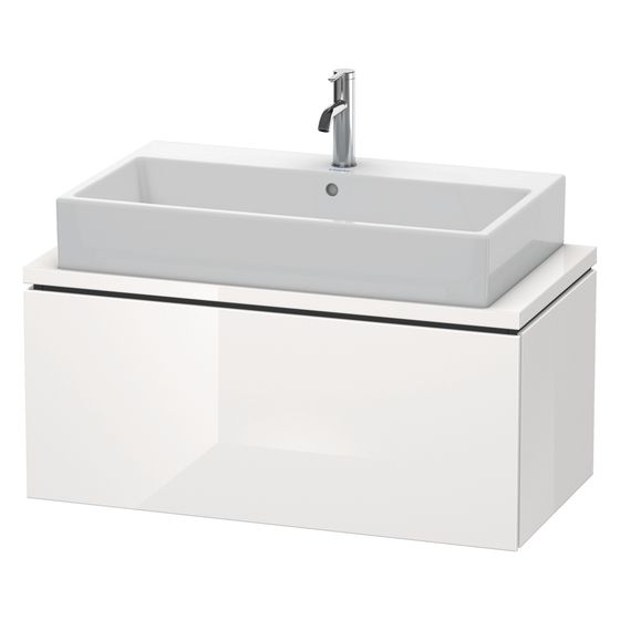 Duravit L-Cube Konsolenwaschtischunterbau wandh 477x920x400mm Compact, Eiche Marmoriert Matt, ohne KSP, Dekor, 1 AZ, Grifflos