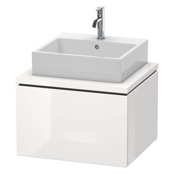 Duravit L-Cube Konsolenwaschtischunterbau wandh. 547x620x400mm ohne KSP Eiche Marmoriert Matt, Dekor, 1 Auszug, Grifflos