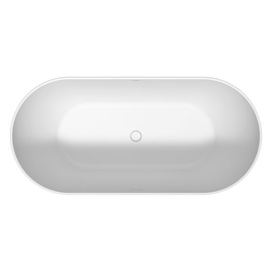 Duravit DuraKanto Badewanne 510x590x1180mm, 292l, Weiß glänzend, Oval, Freistehend, 2 Rückenschrägen Nahtlose Acrylverkleidung
