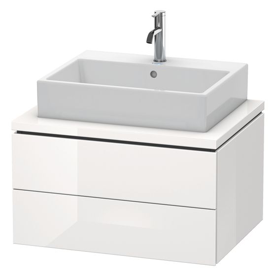 Duravit L-Cube Konsolenwaschtischunterbau wandh. 547x720x400mm ohne KSP Eiche Marmoriert Matt, Dekor, 2 Schubkästen, Grifflos