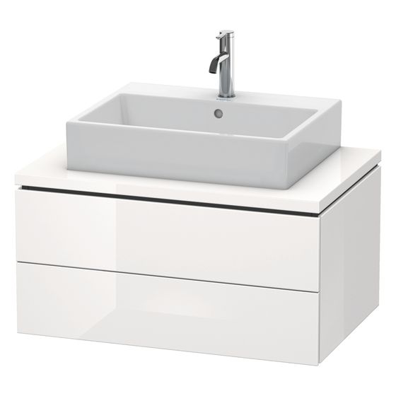 Duravit L-Cube Konsolenwaschtischunterbau wandh. 547x820x400mm ohne KSP Eiche Marmoriert Matt, Dekor, 2 Schubkästen, Grifflos