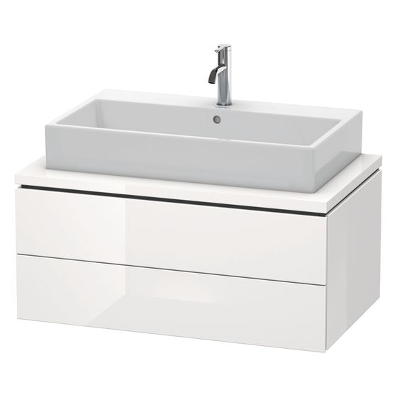 Duravit L-Cube Konsolenwaschtischunterbau wandh. 547x920x400mm ohne KSP Eiche Marmoriert Matt, Dekor, 2 Schubkästen, Grifflos