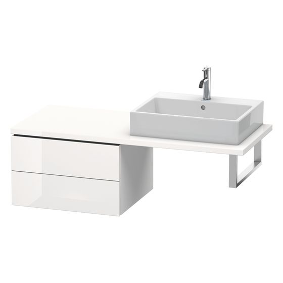 Duravit Unterschrank Echtholzfurnier, 547x620x400mm 2 SK, mittig, mit KSP, Eiche Marmoriert Matt, Grifflos für Konsole L-Cube